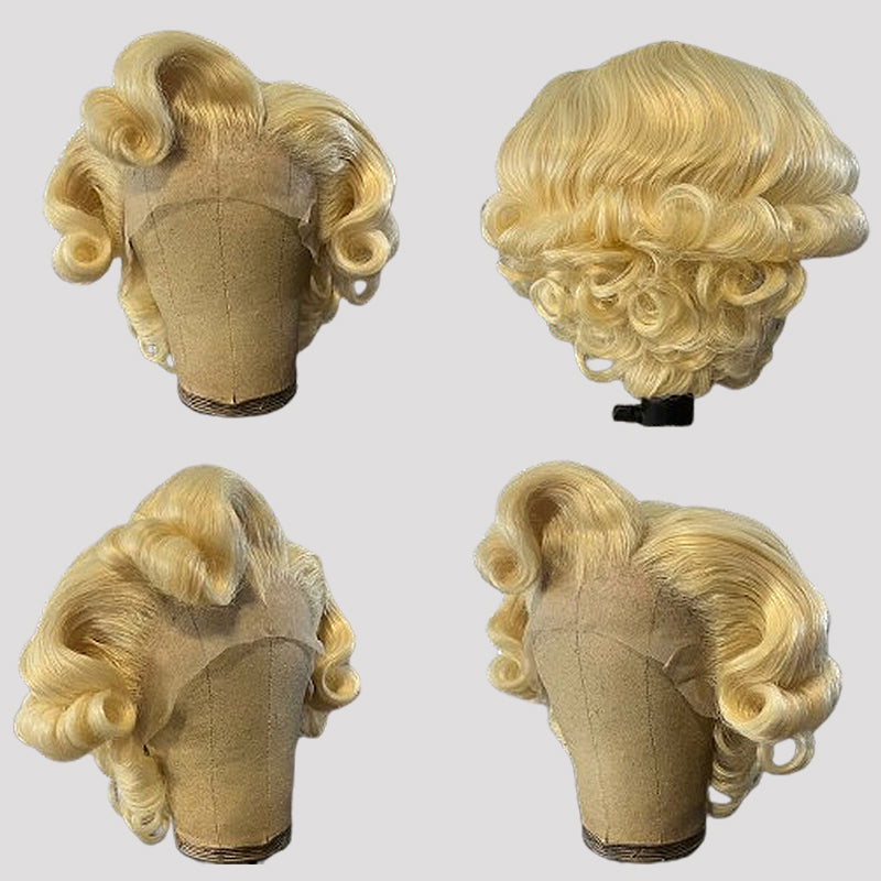 Easy Dyed Blonde Loose Wave 613 Wig 13x4 Lace Frontal Human Hair Free Side Part